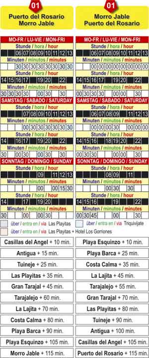Busfahrplan Linie 01o